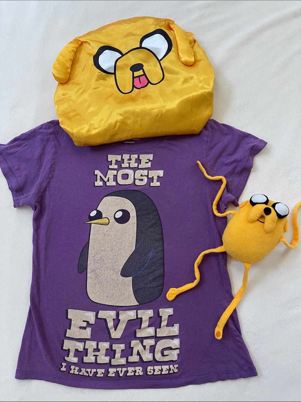 Adventure Time x Mighty Fine Gunther Purple Tee🐧